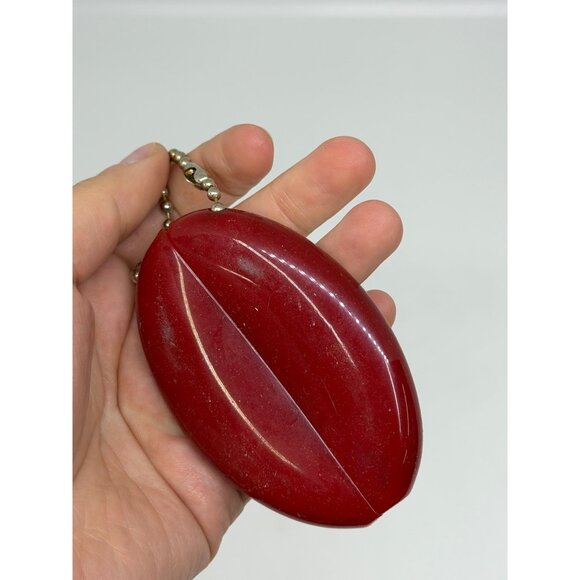 VTG 1976 Philadelphia Bicentennial Quikoin Coin Purse Red Liberty Bell Keychain - Picture 3 of 5